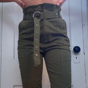 COPY - Cute army green paperbag pants